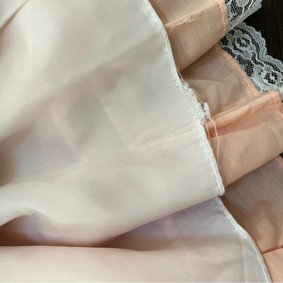 Vintage sugar plum peach pink ruffle lace frilly circle pageant dress 5 *READ - Picture 8 of 15